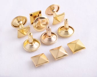 Set 420 Rivetti Per Pelle Doppio Tappo Ottone – 4 Colori E 3 Misure Con 3 Attrezzi Per Riparazioni E Creazioni Fai Da Te