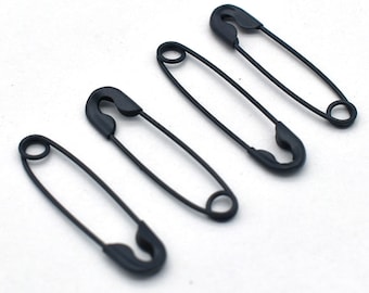 安全ピン 金属製ひょうたんピン 12色 22x9.5 mm 100個 - かぎ針編み
