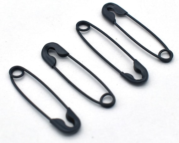 22mm Black Safety Pins Jewelry Making Sewing Charming Pins Finding