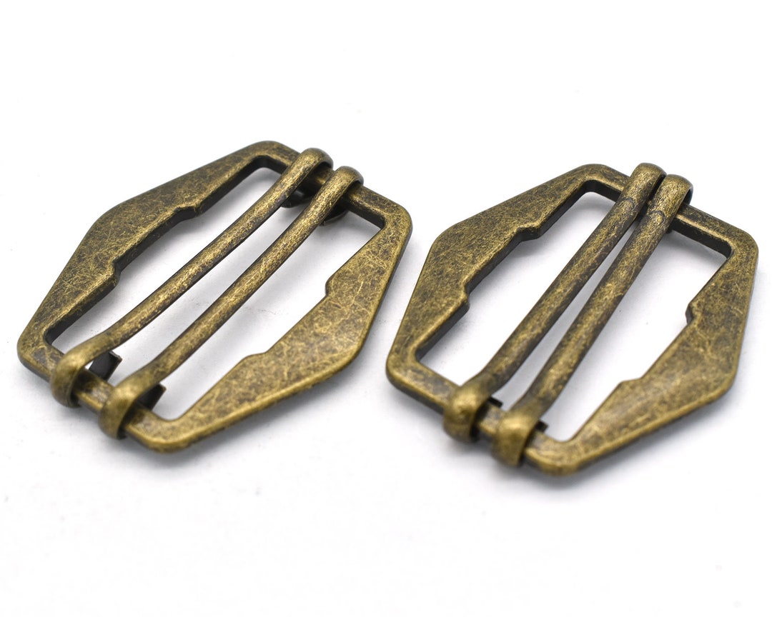 30mm Antique Bronze Adjustable Belt Buckle Slide Buckle Metal Purse Clasp Buckles Bag Ring Strap