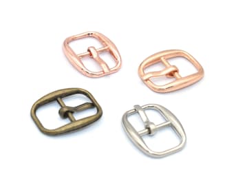 10mm Single Prong Bar Buckles Shoe Buckle Belt Buckle Dog Collar Buckle Bag Accessories Pin Buckle Square Center for Purse Bag Belt Making