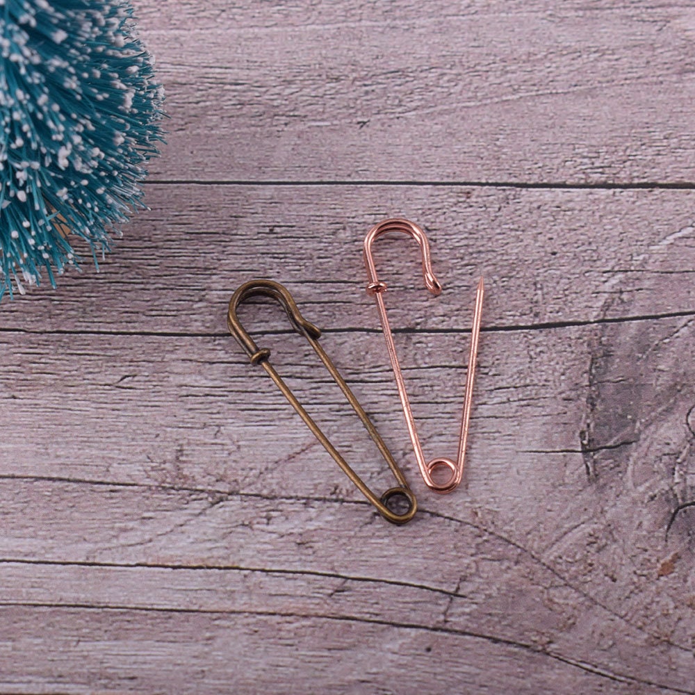 Heavy duty big safety pin,huge safety pin,silver safety pin,brooch  pin,sweater pin,metal safety pins,round head
