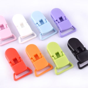 Colorful U Shape Dummy Clip Plastic Pacifier Clip Baby Clip Genmetal Clip Suspenders Clip Kam Clips Suspender Fastener Dummy Bib Holder Clip