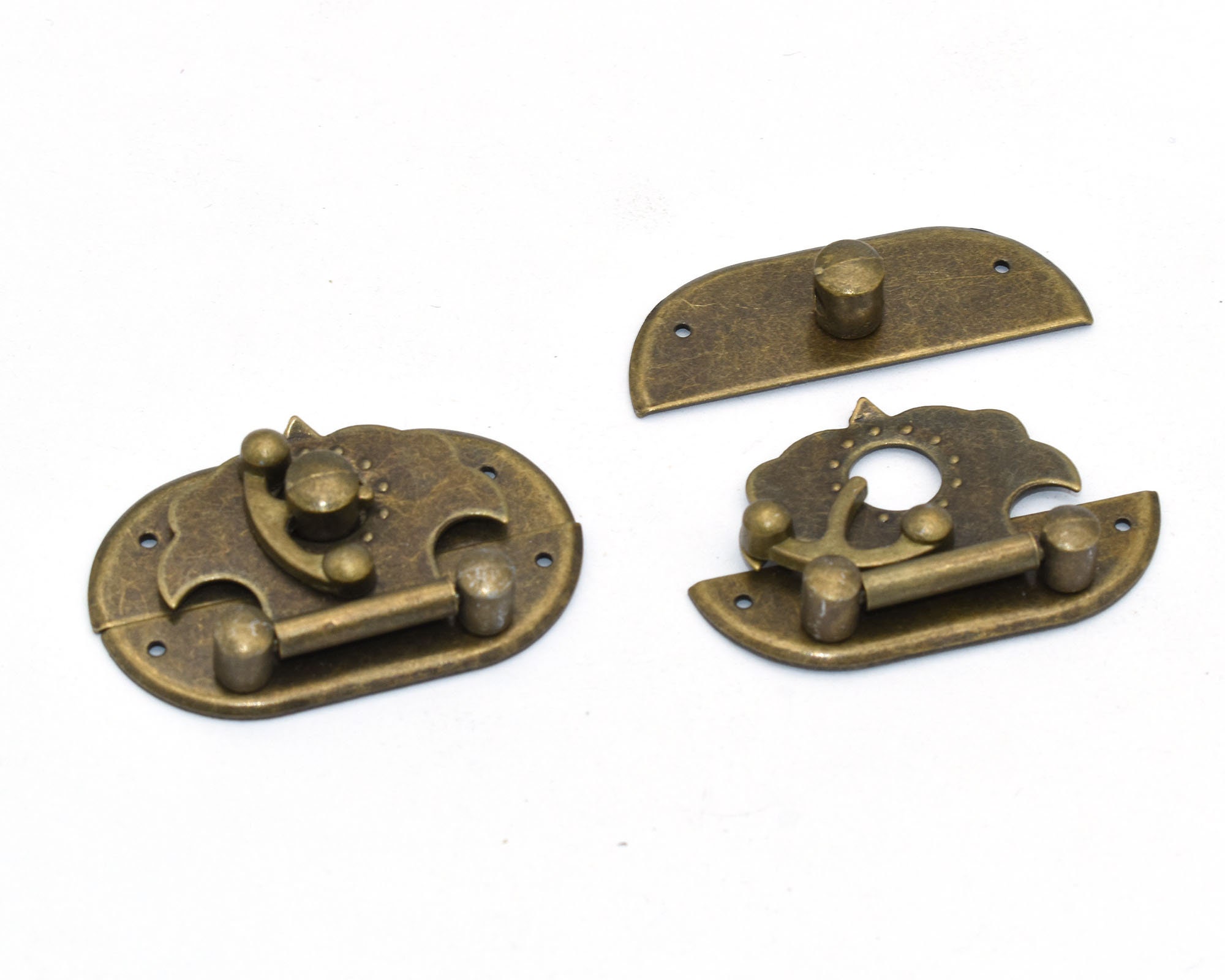 CRANACH Cabinet Locks with Keys Door Latch - Hasp Lock for Drawers Cabinets  Closets Toolbox Fridges, Padlock