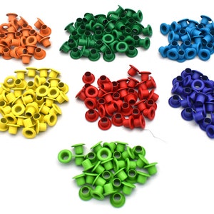 3mm Tiny Eyelet in 7 color Brass Eyelets Grommets Metal eyelet For DIY Clothing Scrapbooking Craft Projects 100pcs
