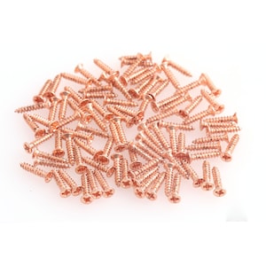 3*10mm iron rose gold Screw Wood Chipboard Screw Rriving Counter Sunk Flat Head Screw high quality counter sunk screw 100pcs