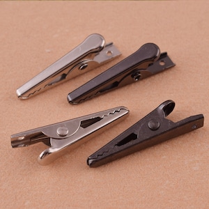 32mm Alligator hair clips Metal Hair Alligator Clips Hair Accessory Blanks Fashion Hairpin Base For DIY Hair Accessories 20pcs