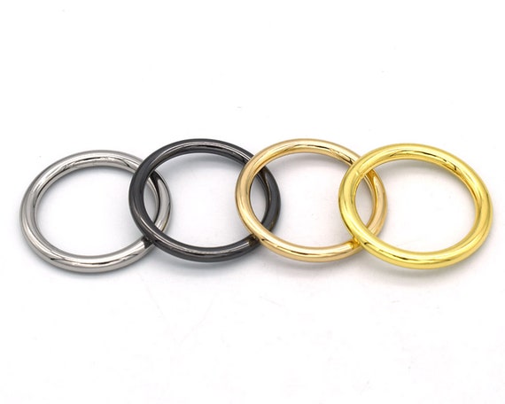Amazon.com: 30mm Rose Gold Metal O Rings Welded Metal Loops Round Formed  Strap Buckle Ring,Handbag Purse Bag Clasp Webbing Holder Making Hardware  Supply 10PCS