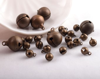 Bronze Bell Christmas Bell Jingle Bell Charms Durable Bells Pet Bell Charms Ornaments Pendant Bells for Cat Collar Christmas Decorative Bell