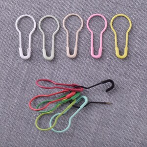 Mini Bulb Safety Pins Colorful Pear Sewing Pins Brooch Pins Tag Pins Jumbo Safety Pins Locking Stitch Markers Colorful Craft DIY 22mm 100pcs