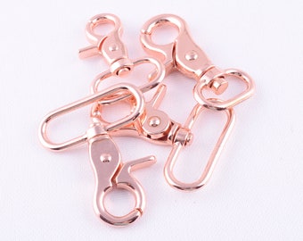 22-38mm Metal Swivel Clasp Swivel Hook With Oval Ring Lobster Clasp Trigger Clasps Claw Push Gate Swivel Snap for key or backpack handbag