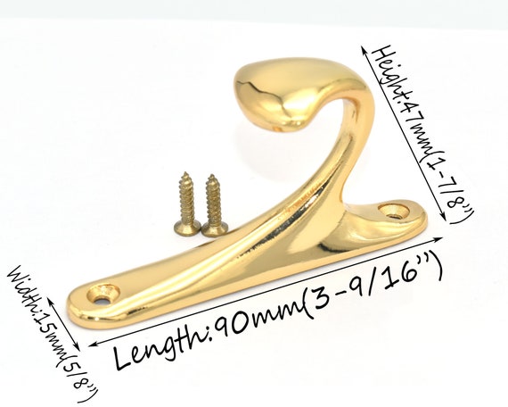 Metal Gold Wall Hook With Screws Decorative Hooks Coat Hangers Rack Bag Hooks Bath Towel Hooks Scarf Hooks Hat Hooks for Hanging Objects Etsy Canada