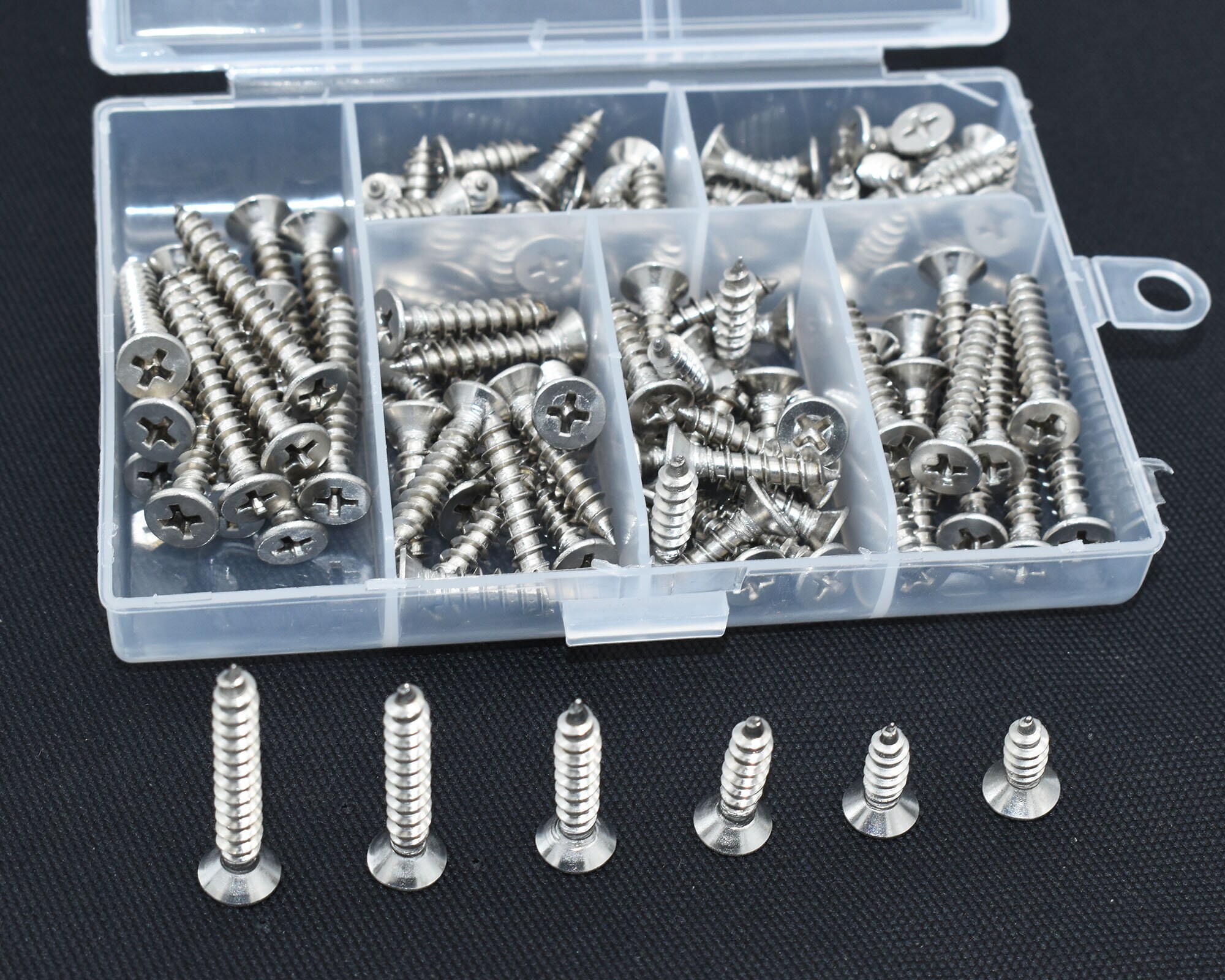 M4 Stainless Steel Self Tapping Screws Assortment Set 105Pcs Etsy
