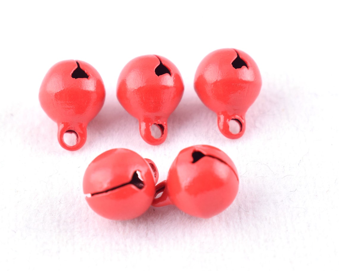 Mini Red Bells Jingle Bell Christmas Bell Pendant Bells Cross Etsy UK