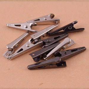 32mm Alligator hair clips Metal Hair Alligator Clips Hair Accessory Blanks Fashion Hairpin Base For DIY Hair Accessories 20pcs image 6
