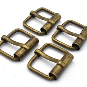 20mm Antike Bronze Verstellbare Gürtelschnalle Schiebe Schnalle Metall Geldbörse Verschluss Schnallen Tasche Ring Riemen Schnallen Handtasche Gurtband Hardware - 6 Stück