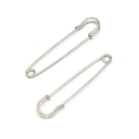 Buy 3''(75mm) Silver Safety Pin Clothing Shawl Pin Brooch Pins