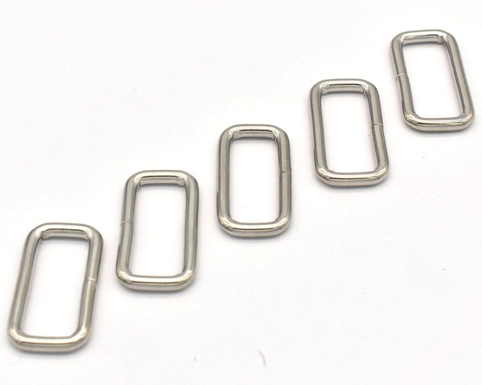 25mm Silver Belt Buckle Adjustable Slide Buckles Rectangle Etsy