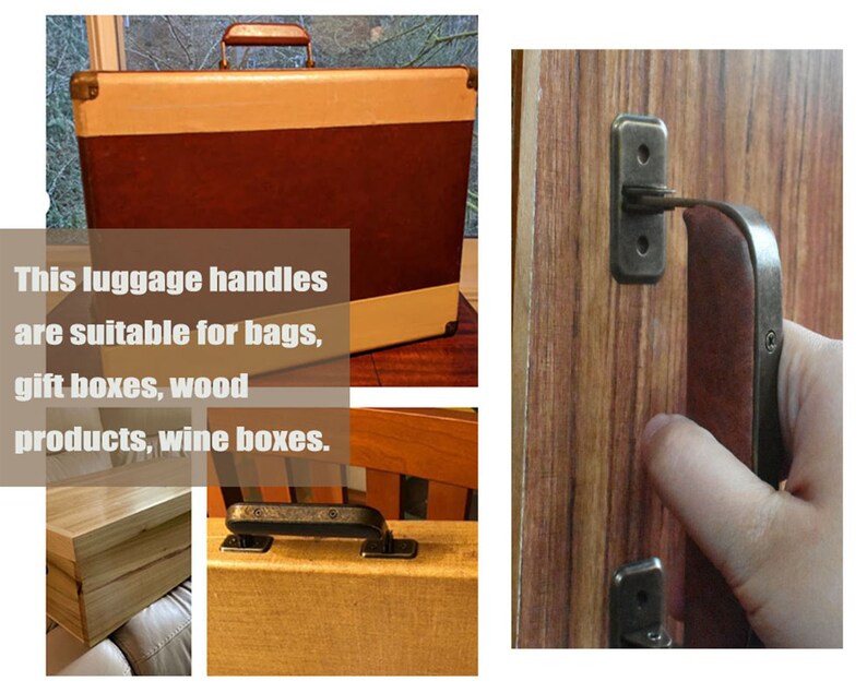 Luggage Handle Leather Handle Vintage Style Replacement Strap Etsy