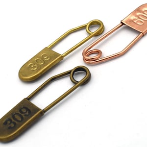 Safety Pins Brooch Decorative Charms 55mm Rose gold Wedding Brooch Decorative Hanging Safety Brooch For DIY Jewelry Making Spring Wedding