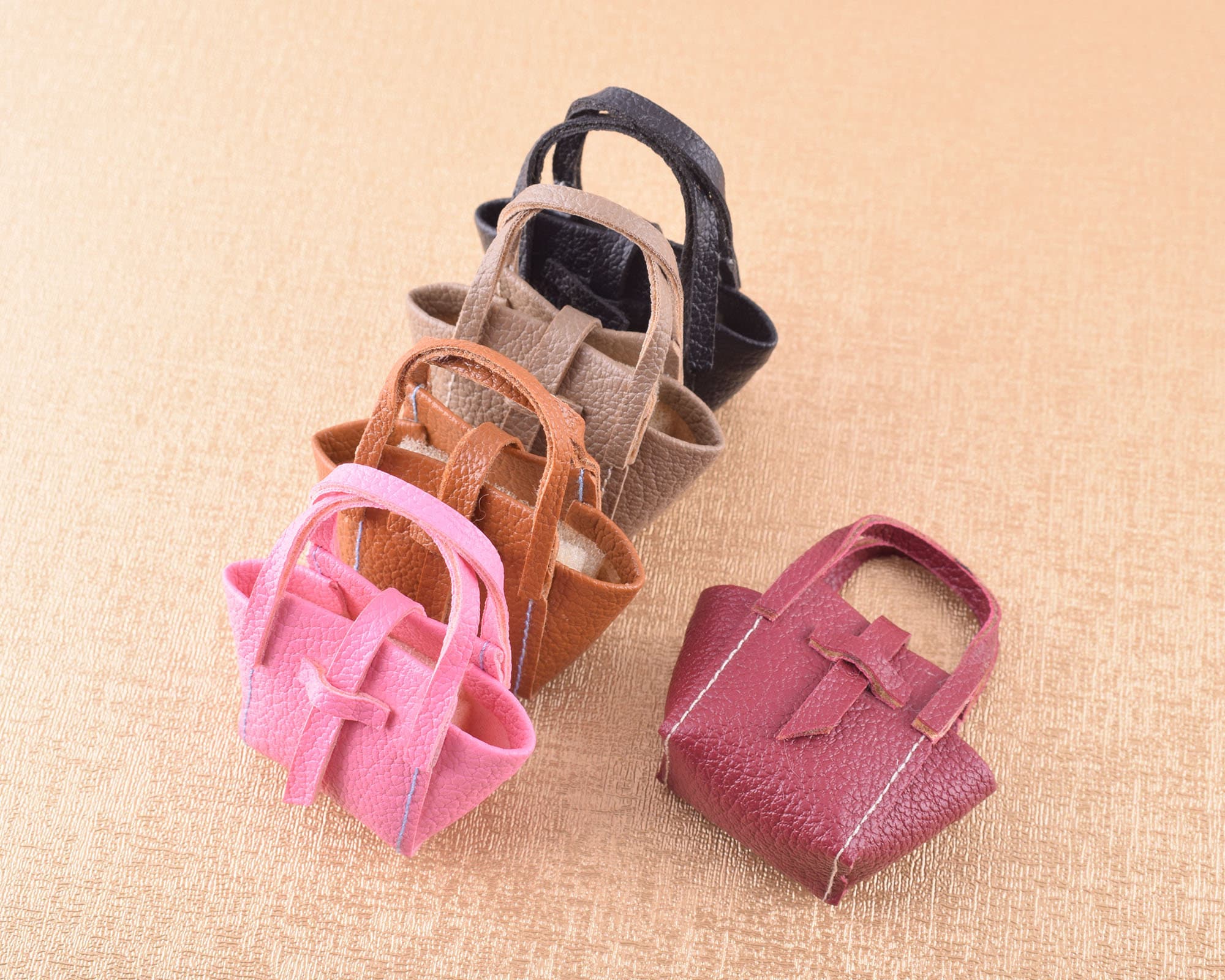 Amagogo Mini Sac à Main En Cuir PU, Fourre-Tout Miniature, Ornement De - 10