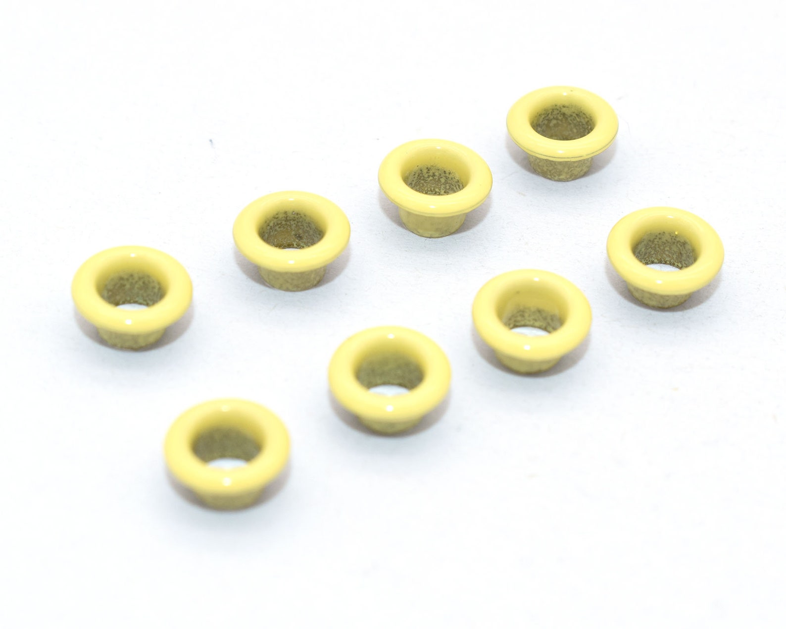 Yellow Eyelet Grommets 4mm Grommet Eyelet Metal Grommet Rivets Etsy