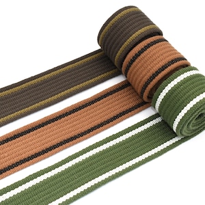 1.5&quot;Stripe Webbing Cotton Webbing Bag Strap Fabric belt Canvas Webbing Pet Collar webbing Knapsack Strapping for Textile Sewing Accessories