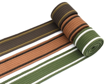 1.5 « Stripe Webbing Cotton Webbing Bag Strap Fabric belt Canvas Webbing Pet Collar webbing Knapsack Strapping for Textile Sewing Accessories