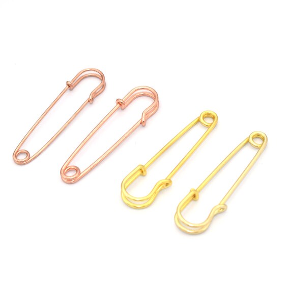 Giant safety pin brooch deals