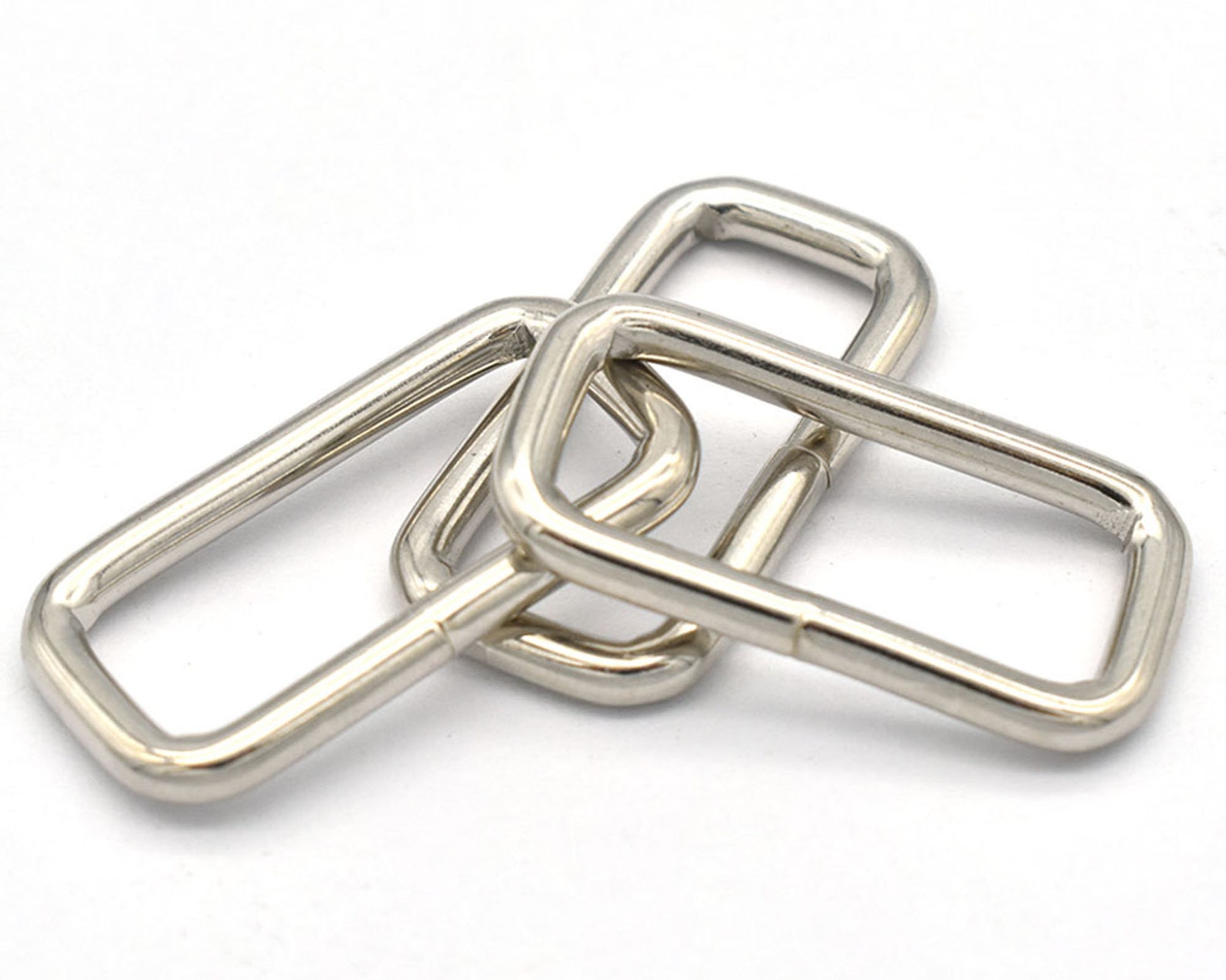 25mm Silver Belt Buckle Adjustable Slide Buckles Rectangle Etsy