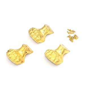 13×25mm metalen Gouden doos voeten Benen Decoratieve Voeten Been Hoek Beschermer meubels voor Box meubels tafel diy Making-8pcs