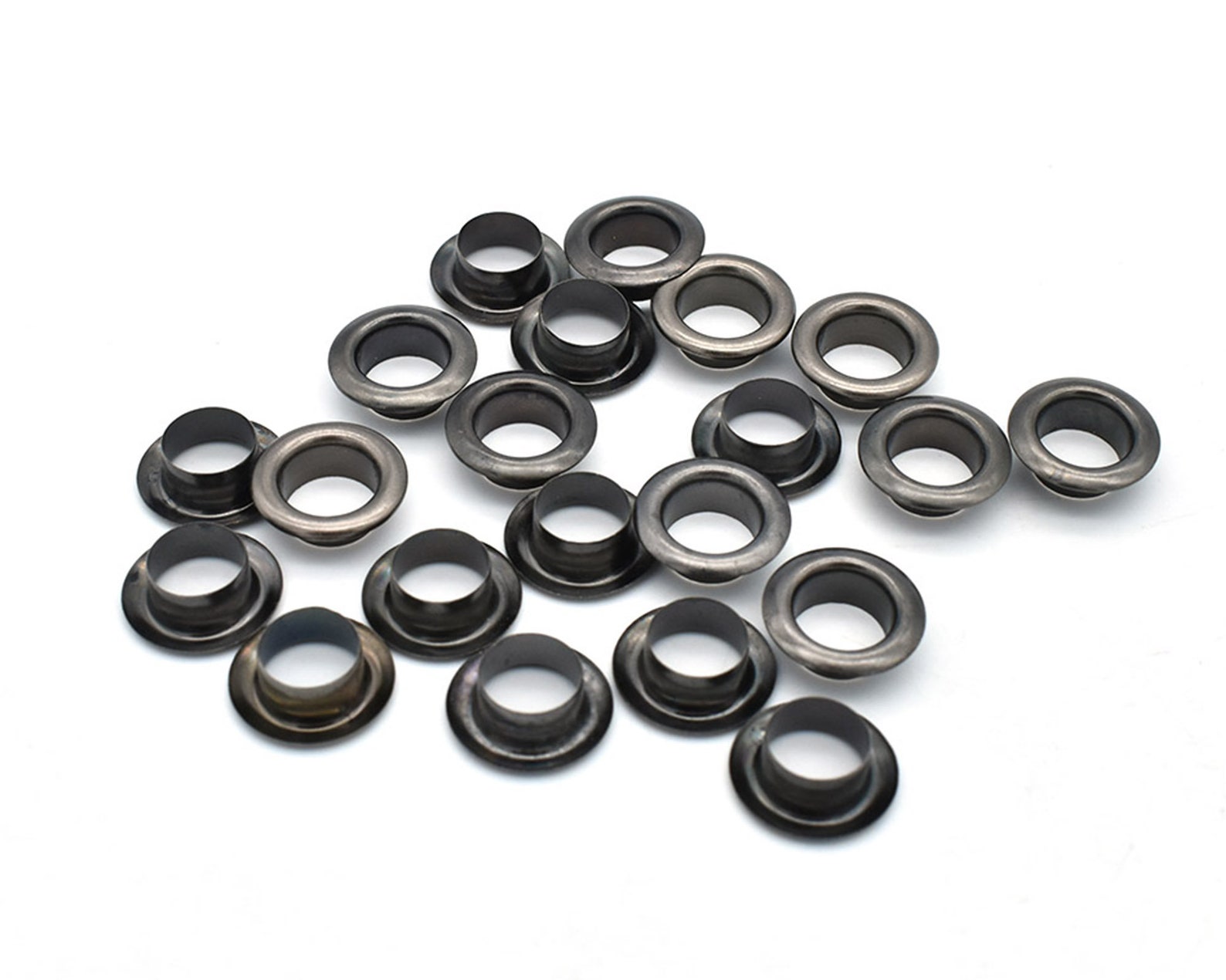 8mm Black Brass Eyelet Metal Eyelet With Washer Leather Craft Repair