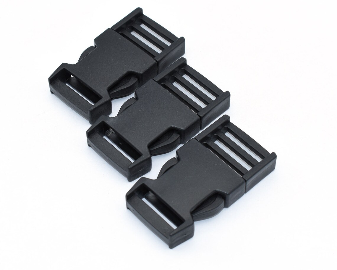 25mm Black Plastic Release Belt Buckle Adjuster Strap Slider Etsy