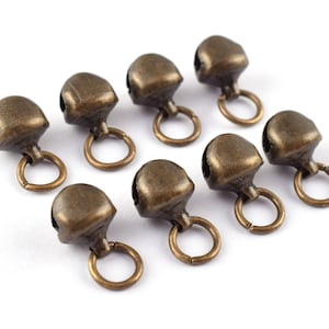 Mini Jingle Bell 12mm Christmas Bell Cat Collar Charms Pendant Bells Durable Bells Straight Bells Ornaments Christmas Decorative 100pcs