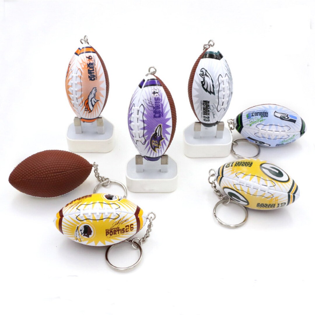 Football Keychian Sports Key Chain Football for School Etsy