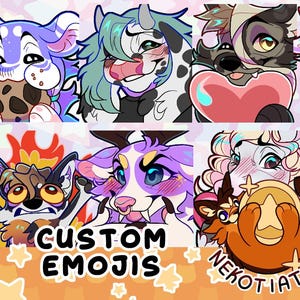 Custom Emoji Commission | Furry & Anthro Art (1 Emoji PER order)