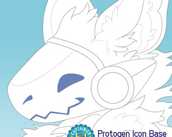 Pixilart - Protogen head base by SpecterSkull