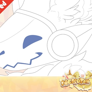 Base de íconos de Protogen / Arte lineal y base furry (retirado/con descuento)