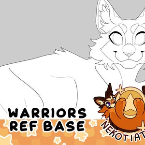 Warriors Reference Sheet Base | Feline & cat lineart, base