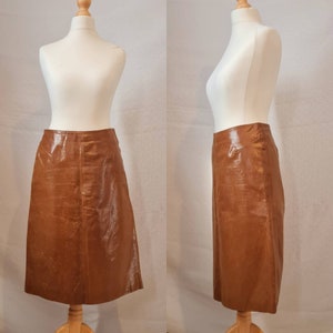 Tan Leather Skirt Etsy Australia
