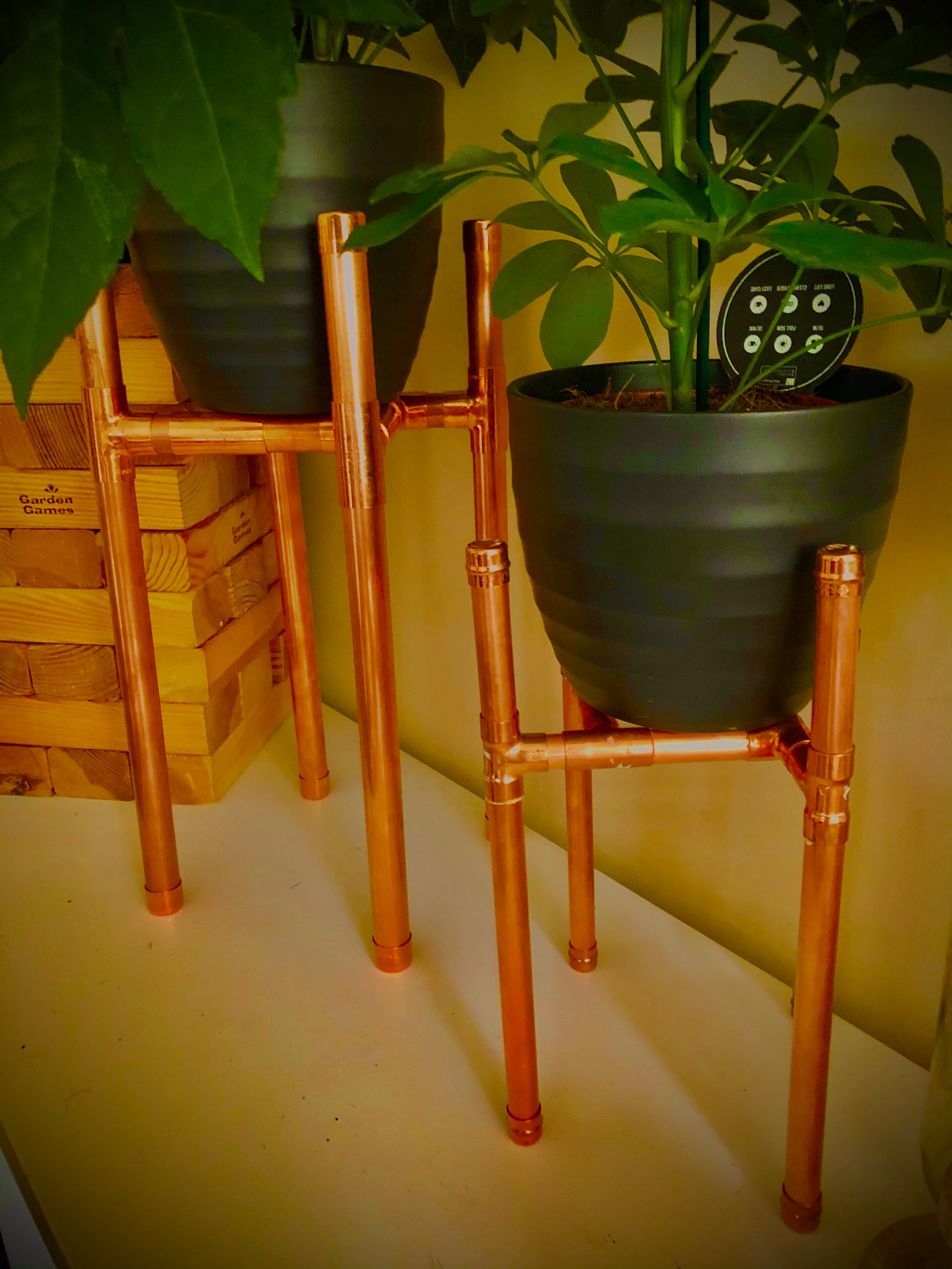 Copper plant stand large Etsy