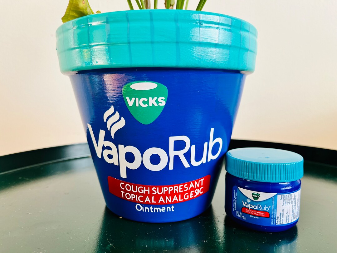 Vicks Vaporub Unique Plant Pot Iconic Logos 6 Inch Etsy