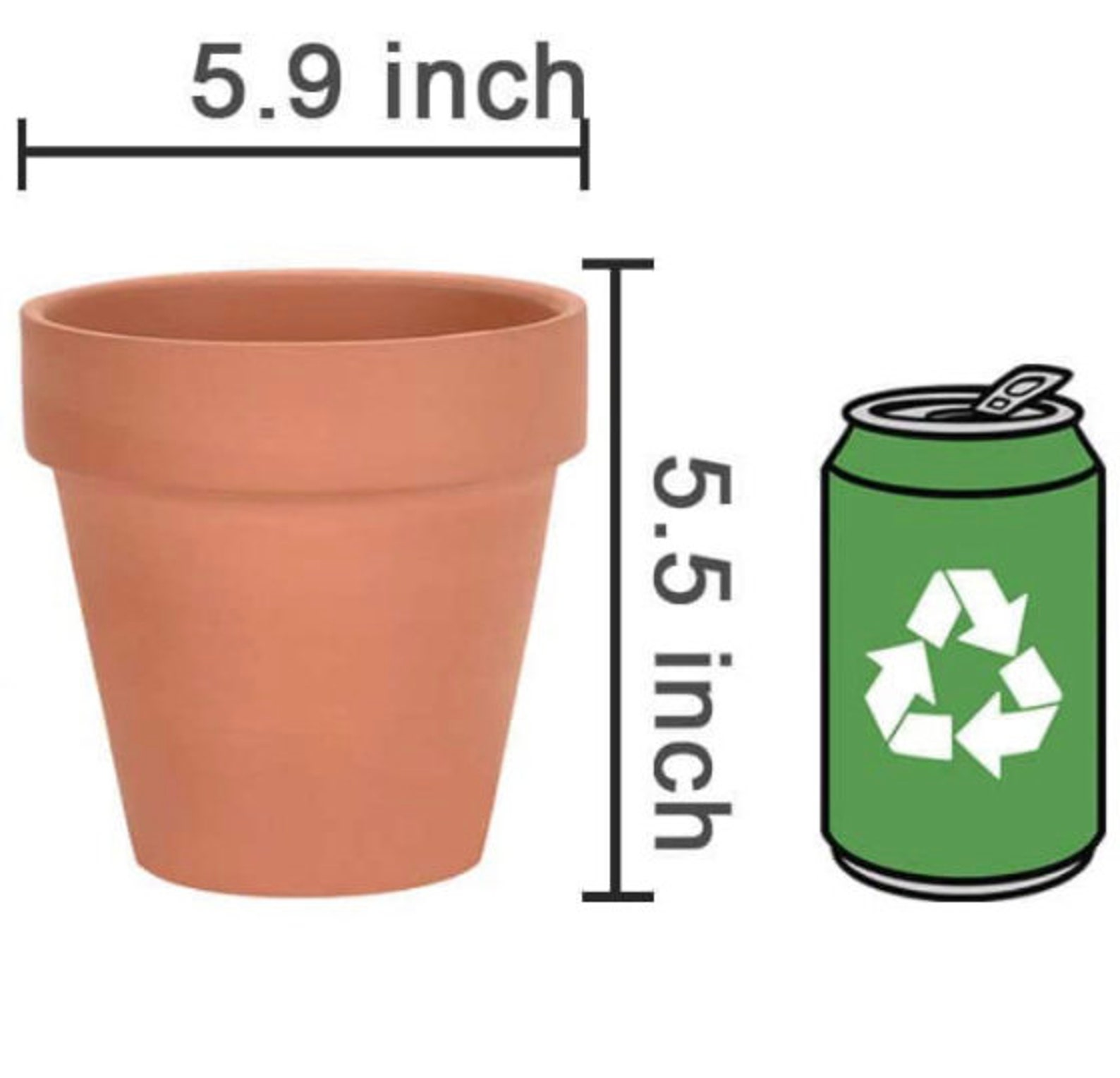 Soil Sista Handmade Plant Pot 6 Inch Planter With Drainage Etsy