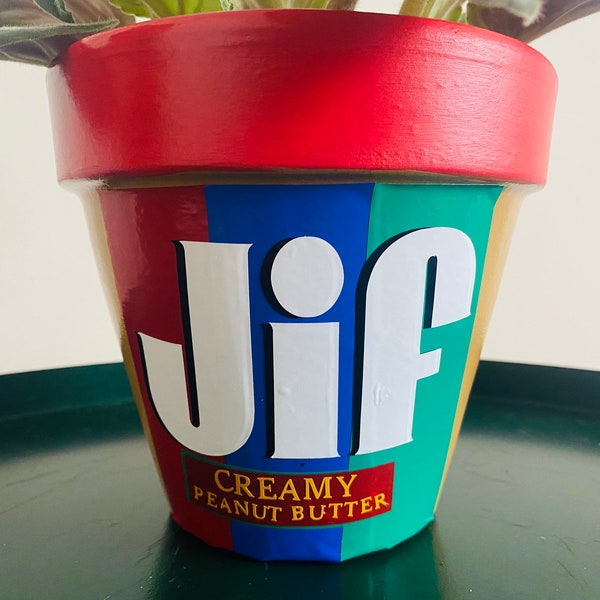 Jif Creamy Peanut Butter Plant Pot- 6 inch