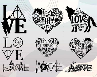 Download Harry Potter Heart Svg Etsy