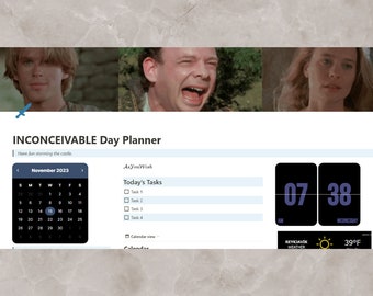 Inconceivable Day Planner Template