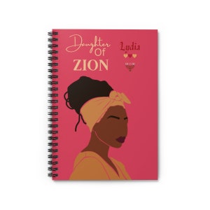 Daughter Of Zion, APTTMH, Custom Spiral Notebook,  Israelite woman, Daughter Of Yah, Hebrew Women, Yahuah Yahusha, YHWH, Yahshua, Elohim