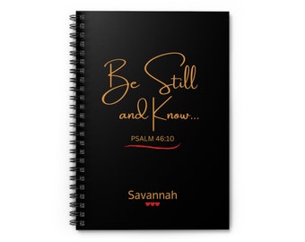 Be Still And Know Journal, Psalm 46:10, Prayer Notebook, Woman Prayer Journal, Bible Study Journal, Bible Study, Scripture Notebook, Prayer