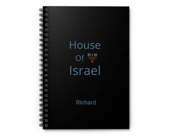 House Of Israel, Man Of Israel, APTTMH, Custom Notebook, Hebrew Israelite Man, 12 Tribes Of Israel, Lion Of Judah, Yahuah, Yahusha, Yahweh