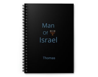 Man Of Israel, House Of Israel, APTTMH, Custom Notebook, Hebrew Israelite Man, 12 Tribes Of Israel, Lion Of Judah, Yahuah, Yahusha, Yaweh